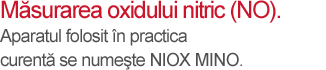 Măsurarea oxidului nitric în aerul expirat - mesaj