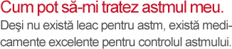 Medicamente pentru tratamentul astmului - mesaj