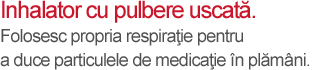 Dispozitive de inhalare cu pulbere uscată - mesaj